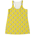 French Bulldog Puppy With Baseball Print Women's Racerback Tank Top