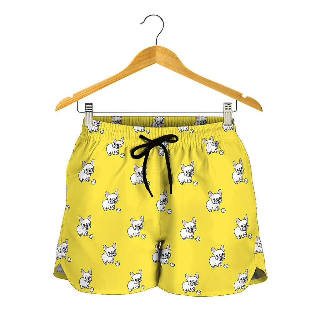 French Bulldog Puppy With Baseball Print Women's Shorts