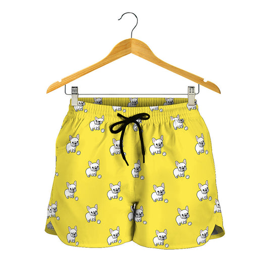 French Bulldog Puppy With Baseball Print Women's Shorts