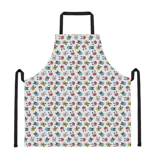 French Bulldog Reading Book Print Apron