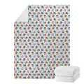 French Bulldog Reading Book Print Blanket