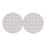 French Bulldog Reading Book Print Car Coasters