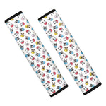 French Bulldog Reading Book Print Car Seat Belt Covers