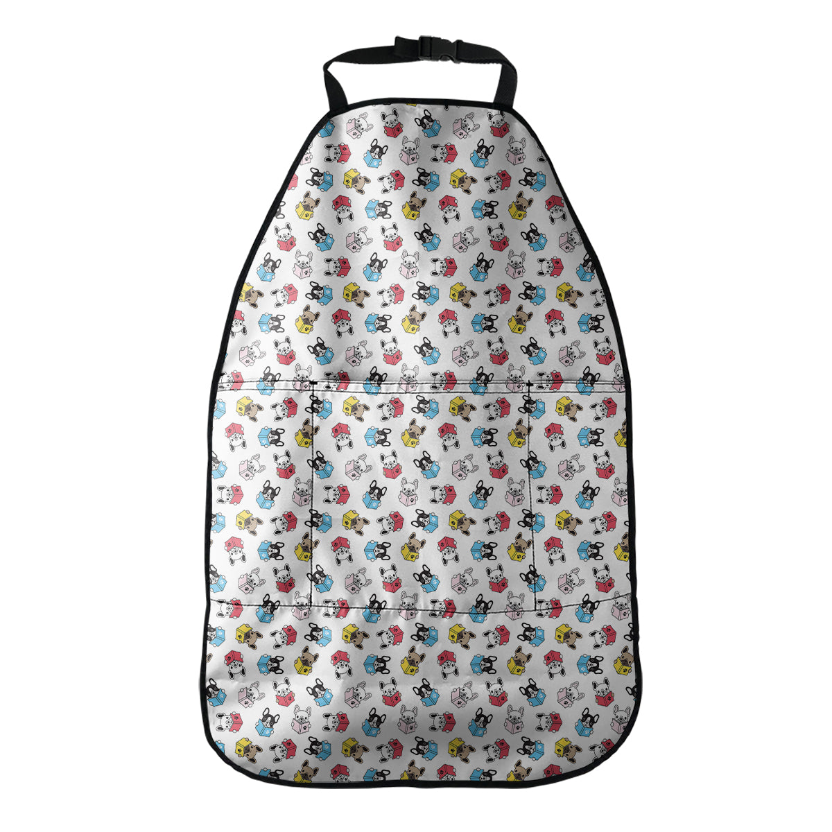 French Bulldog Reading Book Print Car Seat Organizers