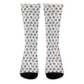 French Bulldog Reading Book Print Crew Socks