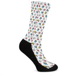 French Bulldog Reading Book Print Crew Socks