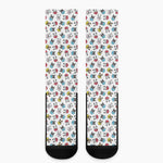 French Bulldog Reading Book Print Crew Socks