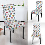 French Bulldog Reading Book Print Dining Chair Slipcover