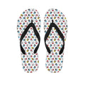 French Bulldog Reading Book Print Flip Flops