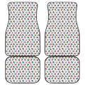 French Bulldog Reading Book Print Front and Back Car Floor Mats