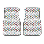 French Bulldog Reading Book Print Front Car Floor Mats