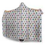 French Bulldog Reading Book Print Hooded Blanket