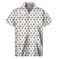 French Bulldog Reading Book Print Men's Short Sleeve Shirt