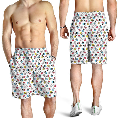 French Bulldog Reading Book Print Men's Shorts