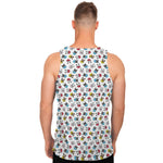 French Bulldog Reading Book Print Men's Tank Top