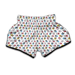 French Bulldog Reading Book Print Muay Thai Boxing Shorts