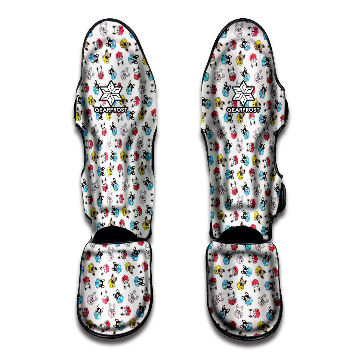 French Bulldog Reading Book Print Muay Thai Shin Guard