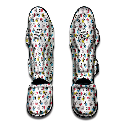 French Bulldog Reading Book Print Muay Thai Shin Guard