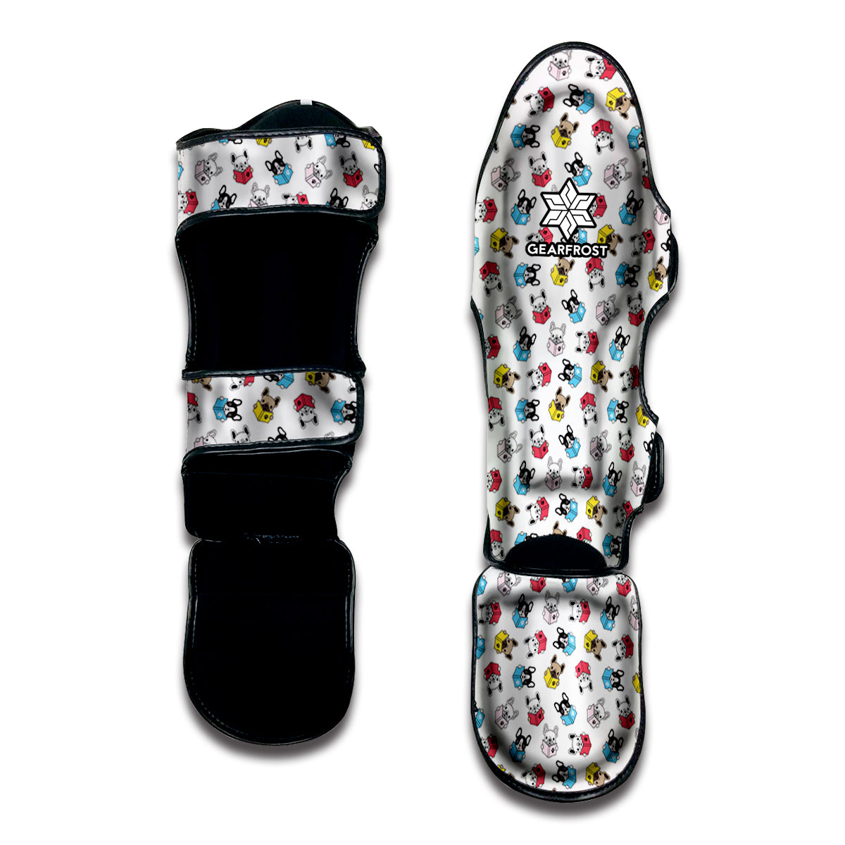 French Bulldog Reading Book Print Muay Thai Shin Guard