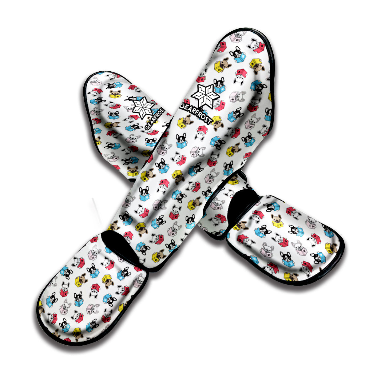 French Bulldog Reading Book Print Muay Thai Shin Guard