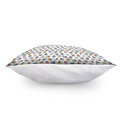 French Bulldog Reading Book Print Pillow Cover