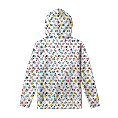 French Bulldog Reading Book Print Pullover Hoodie