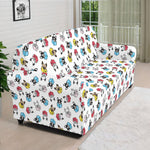 French Bulldog Reading Book Print Sofa Cover