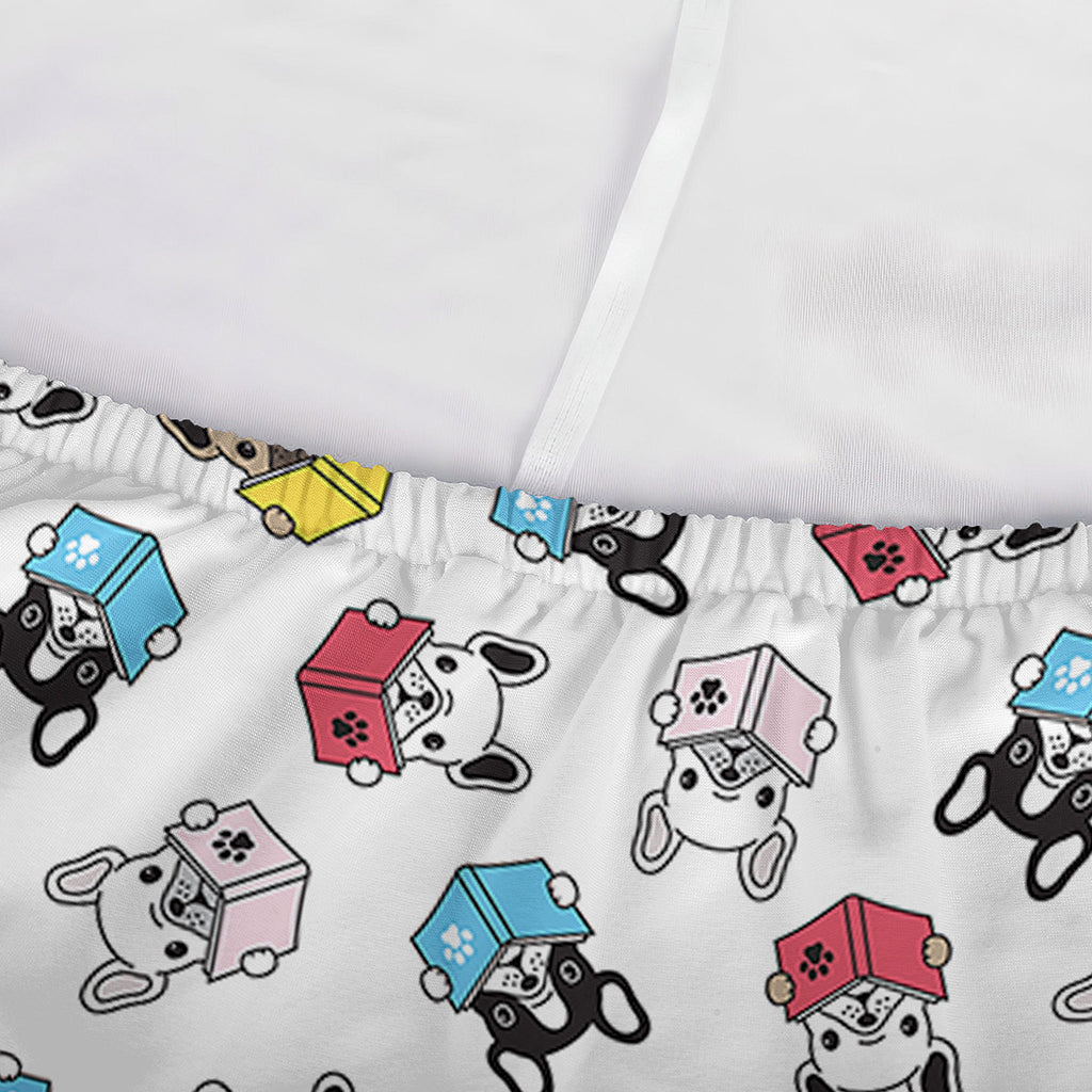 French Bulldog Reading Book Print Sofa Cover