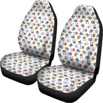 French Bulldog Reading Book Print Universal Fit Car Seat Covers