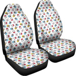 French Bulldog Reading Book Print Universal Fit Car Seat Covers