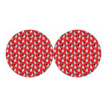 French Bulldog With Glasses Print Car Coasters