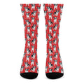 French Bulldog With Glasses Print Crew Socks