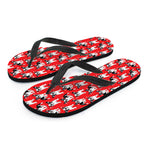 French Bulldog With Glasses Print Flip Flops