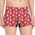 French Bulldog With Glasses Print Men's Boxer Briefs