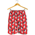 French Bulldog With Glasses Print Men's Shorts