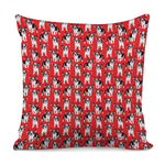 French Bulldog With Glasses Print Pillow Cover