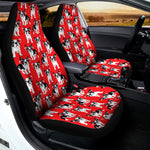 French Bulldog With Glasses Print Universal Fit Car Seat Covers