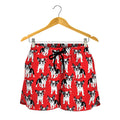 French Bulldog With Glasses Print Women's Shorts