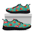 French Fries And Cola Pattern Print Black Running Shoes