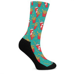 French Fries And Cola Pattern Print Crew Socks