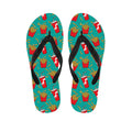 French Fries And Cola Pattern Print Flip Flops