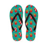 French Fries And Cola Pattern Print Flip Flops