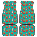 French Fries And Cola Pattern Print Front and Back Car Floor Mats