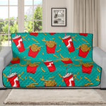 French Fries And Cola Pattern Print Futon Protector