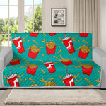 French Fries And Cola Pattern Print Futon Protector