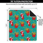 French Fries And Cola Pattern Print Futon Protector