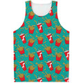 French Fries And Cola Pattern Print Men's Tank Top