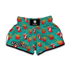 French Fries And Cola Pattern Print Muay Thai Boxing Shorts