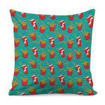 French Fries And Cola Pattern Print Pillow Cover