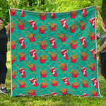 French Fries And Cola Pattern Print Quilt